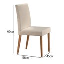 Ver imagem 4 de Conjunto 2 Cadeiras Madeira Maciça Vitoria 