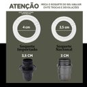 Ver imagem 3 de Cúpula de Abajur 11x10x19cm Tecido Algodão Soquete Importado Ref 16