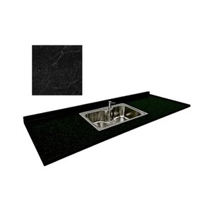 Pia Cozinha Granito São Gabriel Negresco 120cm Cuba Gourmet: São Gabriel Negresco