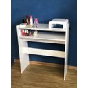 Ver imagem 1 de Mesa Manicure Salão de Beleza Prateleiras p/ Esmaltes ClickForte Preto