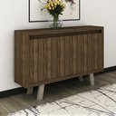 Ver imagem 4 de Balcão Escritório Com 3 Portas Multimóveis Vcr25028 Nogal/Fendi Nogal/Fendi