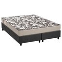 Ver imagem 1 de Conjunto Box Queen: Colchão Espuma Ortobom D26 Physical Ultra Resistente + Base Crc Suede Gray (