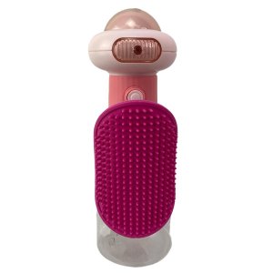 Maquina de Espuma Banho Sabao Pet Cao Cachorro Gato Felino Dispenser Shampoo Automatico Escova Massa
