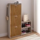 Ver imagem 1 de Sapateira Estreita 3 Gavetas Organizadora Banqueta Calçados Gancho Casaco Bolsa Hall Entrada Quarto