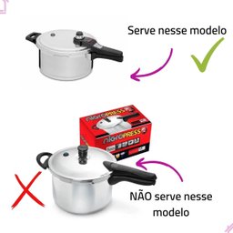 Borracha Para Panela De Pressão Eterna Nigro 3L / 4,5L / 6L - 6