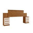 Ver imagem 1 de Cabeceira Império com Mesa de Cabeceira 6 Gavetas Benetil:cinamomo/off