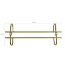 Ver imagem 4 de Kit 2 Porta Taças 25cm Dourado Suspenso Aramado Duller