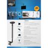 Suporte de Teto ELG Pro 330 para Projetor com Inclinação e Fixação Universal - Suporta até 4,1kg - 3