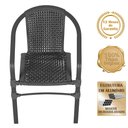 Ver imagem 3 de Jogo 4 Cadeiras Corda Nautica Floripa e Mesa Tampo Ripado Aluminio Roma 80 M Varanda Jardim Area Pi