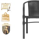 Ver imagem 4 de Jogo 4 Cadeiras Corda Nautica Floripa e Mesa Tampo Ripado Aluminio Roma 80 M Varanda Jardim Area Pi