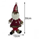 Ver imagem 3 de Boneco Papai Noel Natalino Pendente Árvore Natal Tecido 30cm