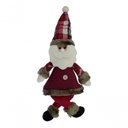 Ver imagem 1 de Boneco Papai Noel Natalino Pendente Árvore Natal Tecido 30cm