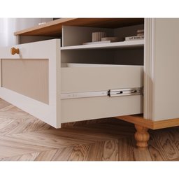 Rack para TV até 60 Polegadas 2 Gavetas 1 Prateleira Quioto Espresso Móveis - 4