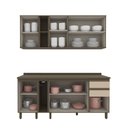 Ver imagem 3 de Cozinha Compacta 100% MDF 6 Peças com Tampo Lora Casa 812