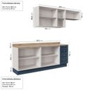 Ver imagem 5 de Cozinha Planejada 4 Peças Arizona CabeCasa MadeiraOriginals Azul/Branco