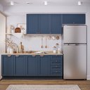 Ver imagem 1 de Cozinha Modulada 4 Peças Arizona CabeCasa MadeiraOriginals Azul/Branco