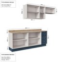Ver imagem 5 de Cozinha Modulada 4 Peças Arizona CabeCasa MadeiraOriginals Azul/Branco