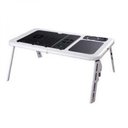 Ver imagem 2 de Mesa para Notebook com 2 Coolers Portátil Dobrável até 15,4 Polegadas