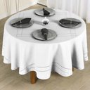 Ver imagem 1 de Toalha de Mesa Redonda 220cm Ponto Ajour 331 - Rafimex Branca