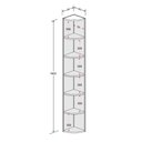 Ver imagem 3 de Armário Paneleiro de Canto Aço Prateleiras em Mdp Bertolini