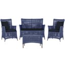 Ver imagem 1 de Jogo Sofá e 2 Poltronas e Mesa Igapó Alumínio Marrom Corda Náutica E12 Trama Original