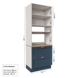 Cozinha Modulada 5 Peças Arizona CabeCasa MadeiraMadeira - 15