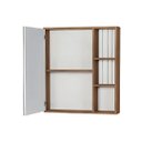 Ver imagem 3 de Conjunto Gabinete de Banheiro 60cm Ripado C/ Cuba Espelheira:avelato/branco