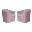Ver imagem 1 de Kit 02 Poltrona Decorativa Recepção Escritório Veludo Alana Cor Rose