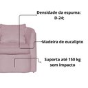 Ver imagem 4 de Kit 02 Poltrona Decorativa Recepção Escritório Veludo Alana Cor Rose