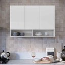 Ver imagem 4 de Armário Aéreo 3 Portas Milão Suspenso para Quarto Cozinha Sala Rede Móveis