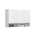 Ver imagem 2 de Armário Aéreo 3 Portas Milão Suspenso para Quarto Cozinha Sala Rede Móveis