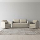 Ver imagem 1 de Sofá e 2 Poltronas Cama Retratil Compacta Dália Fixa Veludo K01 - D’Rossi