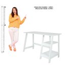 Ver mais imagens de Mesa Escritório Escrivaninha Ditália MC-190 Branco