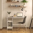 Ver imagem 4 de Mesa Escritório Escrivaninha Ditália MC-190 Branco