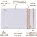 Ver imagem 4 de Jogo de Toalhas Luxury Soft Beka 360 G-m² 2 Banho + 2 Rosto + 1 Piso Luxo Branco