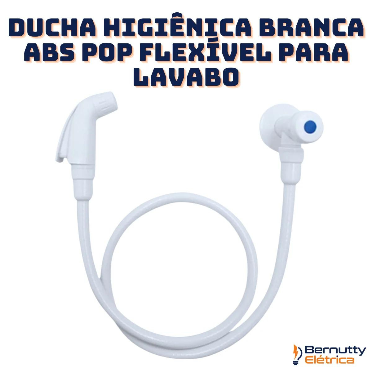 Ducha Higiênica Completa Abs Branca 1/2 - 1/4 de Volta - 2