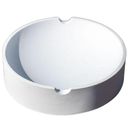 Ver imagem 1 de Cinzeiro Redondo 10cm Aleta Artesanal em Cimento Branco