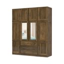 Ver imagem 2 de Guarda Roupa Casal com Espelho 10 Portas 3 Gavetas Paris
