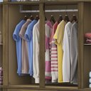 Ver imagem 6 de Guarda Roupa Casal com Espelho 10 Portas 3 Gavetas Paris