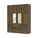 Ver imagem 2 de Guarda Roupa Casal com Espelho 10 Portas 3 Gavetas Paris