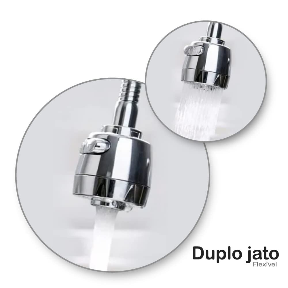Ver imagem 7 de Torneira Metal Inox Filtro Gourmet Pia Mesa Cozinha C34 Bancada Del Metais Luxo