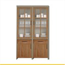 Ver imagem 2 de Cristaleira 4 Portas 2 Gavetas Camponesa 100% MDF