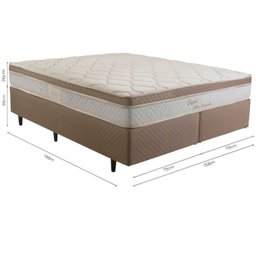 Cama Box Queen Molas Ensacadas 158x198x26cm Capri Herval - 3
