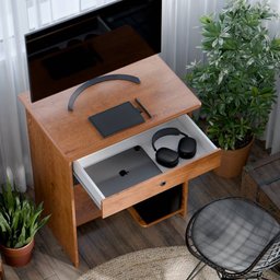 Mesa de Computador Pratica com Gaveta: Freijo - 5