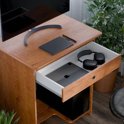 Mesa de Computador Pratica com Gaveta: Freijo - 6