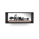Ver imagem 1 de Nicho Decorativo Retangular Preto MDF 68x24x21 cm - Smart Eco
