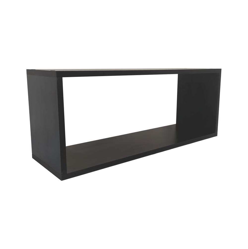 Nicho Decorativo Retangular Preto MDF 68x24x21 cm - Smart Eco - 3