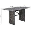 Ver imagem 4 de Sala de Jantar Uai Móveis Copacabana Mesa Granito 140x75 6 Cadeiras