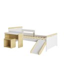 Ver imagem 2 de Cama Infantil com Kit Escrivaninha, Escorregador e Nicho Petit Casatema MadeiraOriginals
