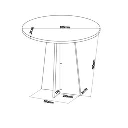 Conjunto para Sala de Jantar com 4 Cadeiras Athenas  - 3